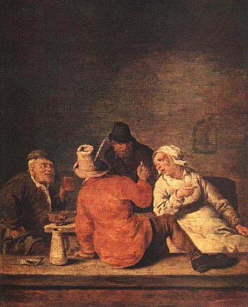 Jan Miense Molenaer Peasants in the Tavern France oil painting art